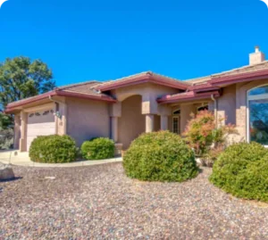 Front of a southwest-style home in Nevada.