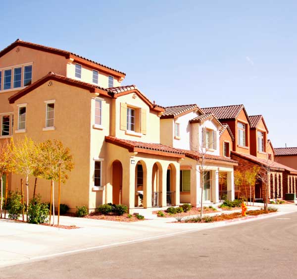 Neighborhood home with southwest style homes, in Las Vegas,Nevada.