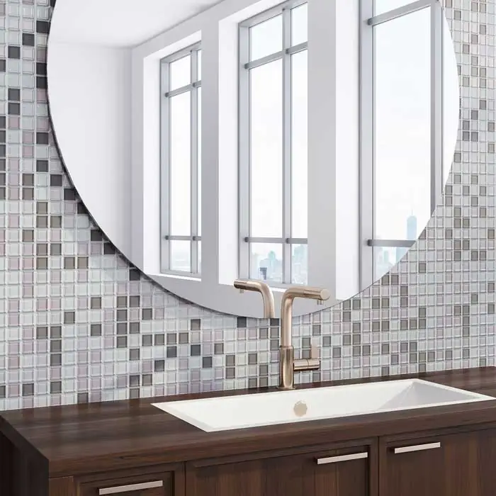 Custom mirror installation in home. Custom mirror installation in home.