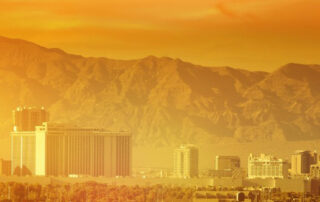 Landscape scene of Las Vegas summer sky.